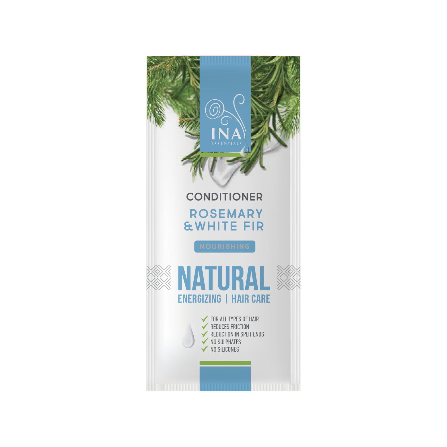 + Cadeau Natuurlijke Haarconditioner met Rozemarijnolie en Zilverspar - intensief voedende verzorging voor elk haartype (monster)