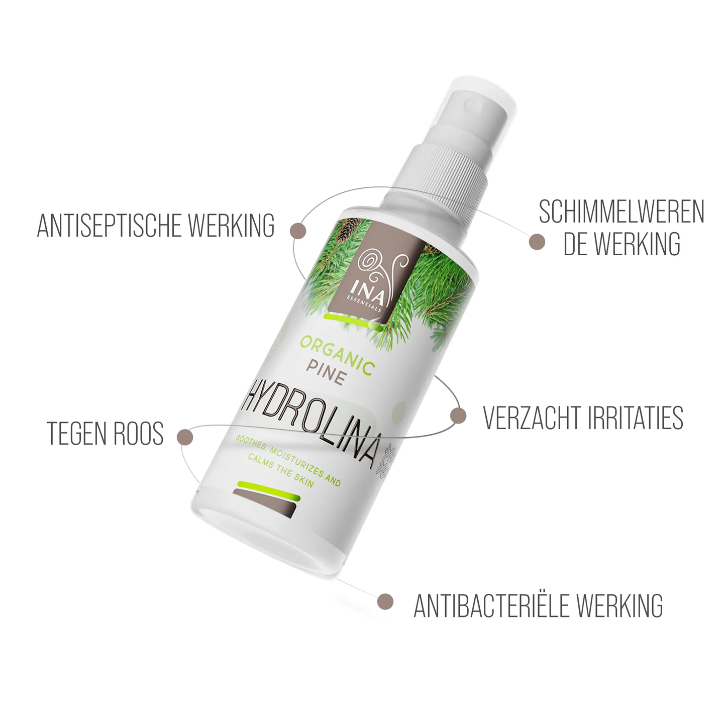 Biologisch Witte Dennenwater - Hydrolina - Spray voor de Schimmel nagels en Stinkende voeten