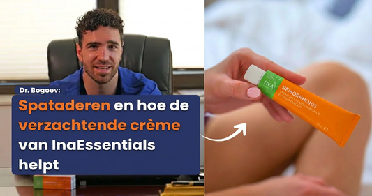 Dr. Bogoev: Tips om het gevoel van zware en vermoeide benen bij spataders te verlichten en hoe de Remorrhoids Crème van InaEssentials helpt