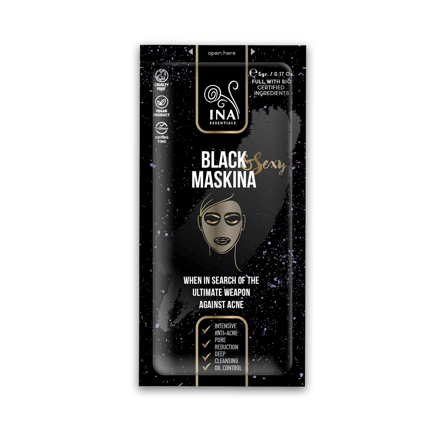 BLACK Maskina - pour peaux à problèmes (5g)