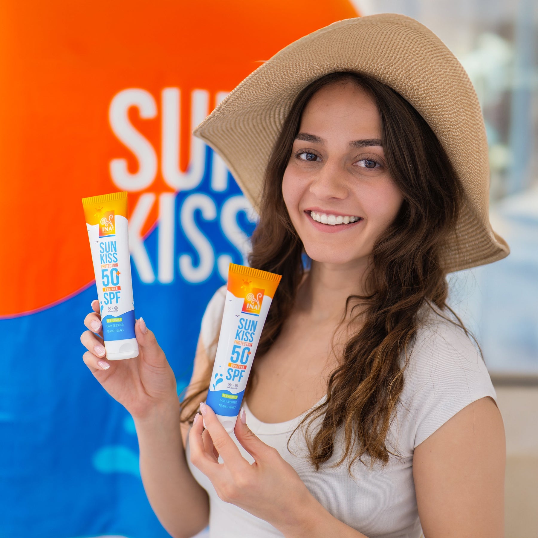 Natuurlijke Zonnebrandcrème voor Gezicht en Lichaam SPF 50+ met Biologische Zilverspar