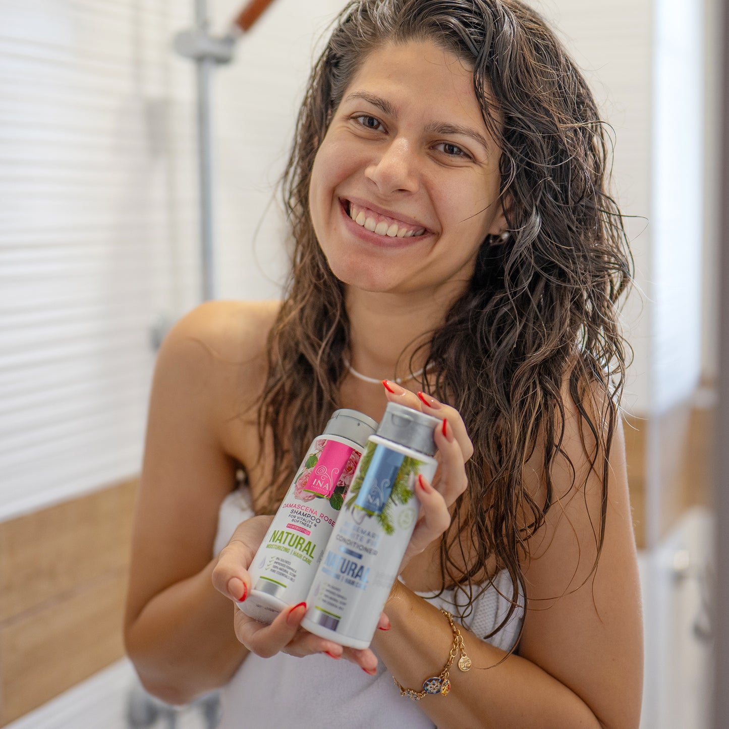 Natuurlijke Shampoo Roos voor Droog en Beschadigd haar