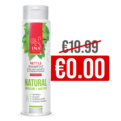 Shampooing naturel à l'ortie contre la chute des cheveux (200 ml) - à l'extrait d'ortie sauvage 
