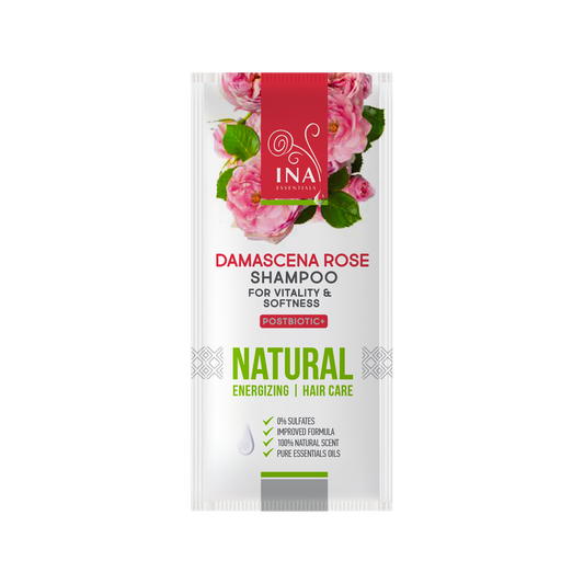 + Cadeau Natuurlijke Shampoo Roos voor Droog en Beschadigd haar (monster)