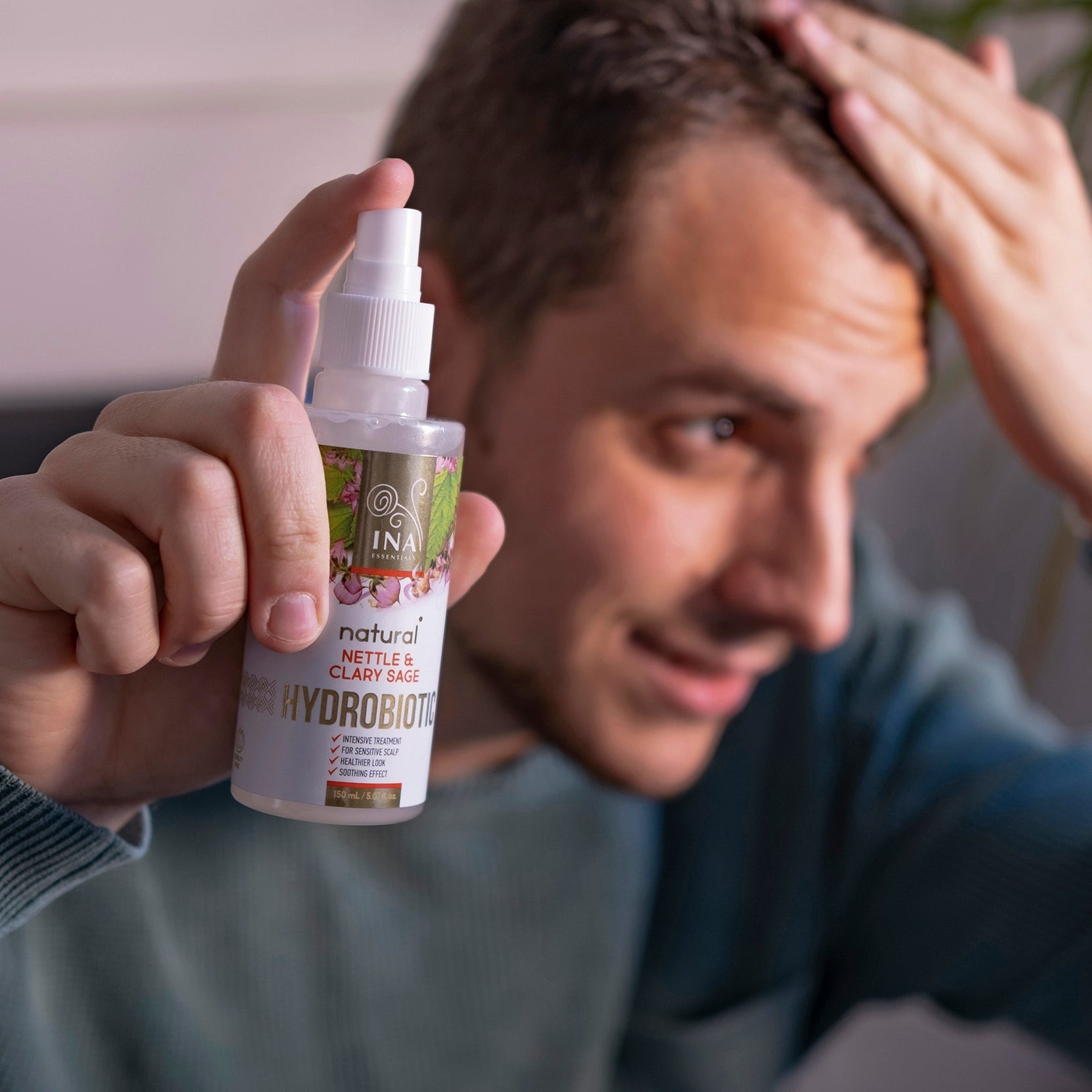 Hydrobiotic - Brandnetel en Salie - intensieve verzorging voor Haaruitval, Roos en Gevoelige hoofdhuid