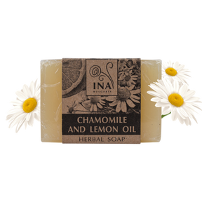 Savon aux herbes - camomille et huile de citron 